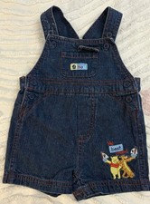 Dinsey Baby Vintage Winnie the Pooh Tigger Overalls Demin Size 3-6 mo Sailboat