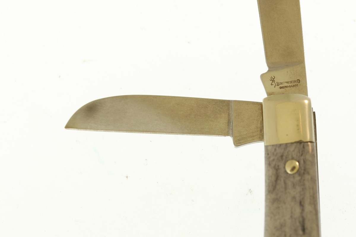 オールド　ブローニング　ボロン　312902　old Vintage Browning Germany 312 Blue Bone 3 Blade Folding Slip Joint
