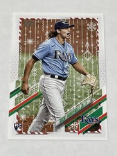 2021 Topps Holiday Baseball Metallic Holiday - Brent Honeywell Jr. RC - Rays
