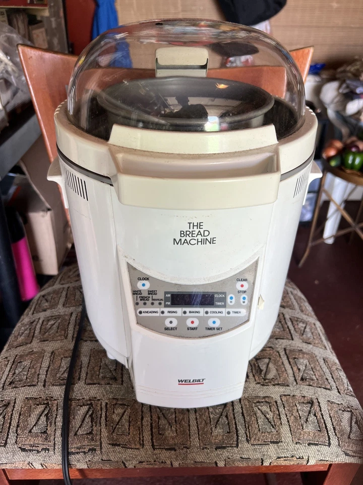 WELBILT Bread Maker The Bread Machine ABM-100-3 tapa cúpula blanca tamaño pan 2 lb Foto 2 de 4