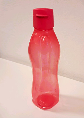 Tupperware Wasserflasche 500 ml Rosa Kunststoff einfarbig mit Klappdeckel