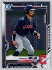 2021 BOWMAN #BCP-89 GABRIEL ARIAS CHROME PROSPECTS CLEVELAND INDIANS