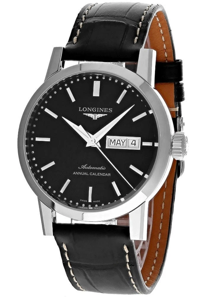 Longines L4.827.4.52.0 Mens Heritage 1832 Automatic 40 Black Dial