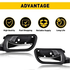 Car Interior Door Pull Handle Front Right Black For 2003-2007 Honda Accord M