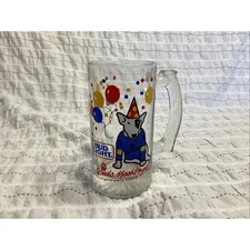 Vintage 1987 Bud Light Spuds Mackenzie glass mug the orig. party animal