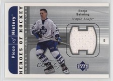 2002-03 Upper Deck Piece Of History Heroes Hockey Jerseys Borje Salming HOF 11e1