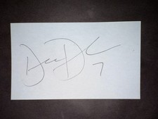 Derek Dietrich, MARLINS (2013 Debut) SIGNED 3x5 Index Card (HS)