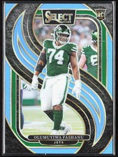 2024 Select Olumuyiwa Fashanu JERSEY NUMBER Premier Light Blue Rookie 74/99