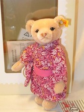 Plush Toy Steiff Great Escape Tokyo Teddy Bear Wearing Yukata 6.2 Inches w/ Box