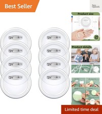 20 Set DIY Clear Acrylic Button Making Kit - Custom Craft Pins 2.36 Inch