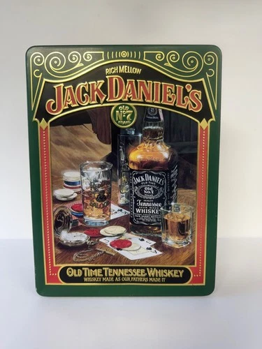 Vintage Jack Daniel’s Old No. 7 Tin Box – Old Time Tennessee Whiskey