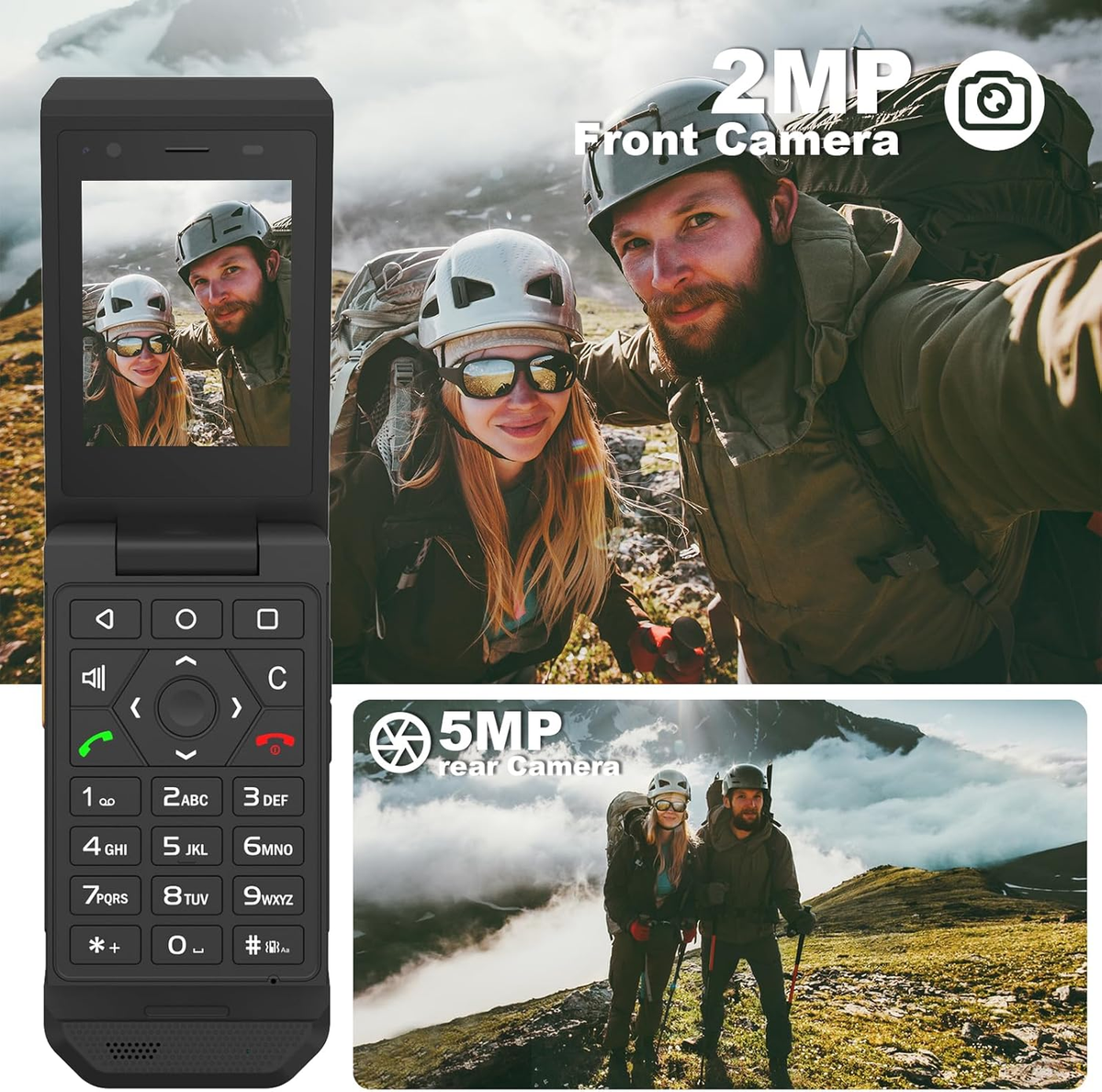CAT S22 Flip SIMフリー　新品　折りたたみ　スマホ　海外 Amazon.com: Unifone S22 Smart Flip Phone (16GB) 2.8