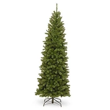  7.5 ft Unlit North Valley Spruce Slim Artificial Christmas Tree, 1,088 Tips, 