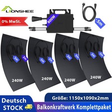 Balkonkraftwerk Komplettpaket--960W Flexibles Solarmodul Mit 800W …