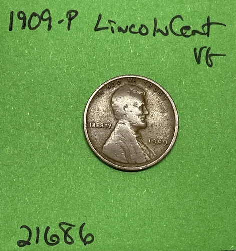1909-P Lincoln Wheat Cent / Penny 1c VG Very Good See Pictures