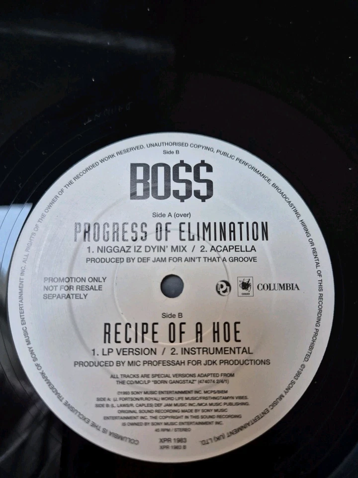 BOSS - Progress.. Recipe Of A Hoe 12" VINYL Promo Single 1993 Mobb Deep BO$$ - Bild 3 von 4