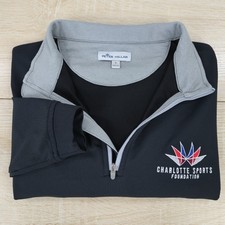 Men's Small S Peter Millar Crown Perth 1/4 Quarter Zip Long Sleeve Pullover Golf