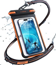 TORRAS IPX8 Floating Phone Pouch Underwater Touchable with Lanyard 7.0 Black