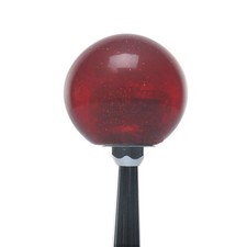 Red Metal Flake Shift Knob W 38-16 Insert Shifter Auto Manual Custom Brody