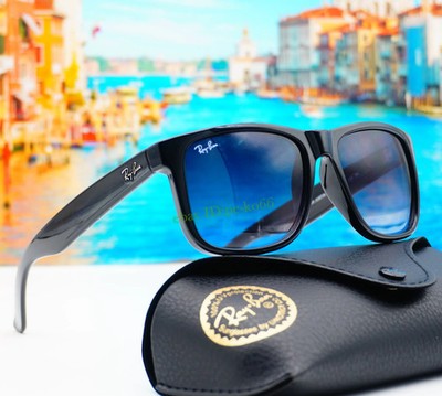 Ray-Ban Justin RB4165 601/8G 54mm Matte Black Gray Gradient Mens Sunglasses