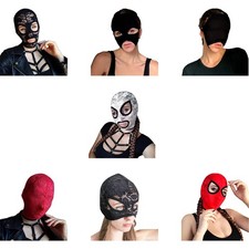 1Pc Face Mask Lace/Velvet Mask Headgear Gothic Halloween Carnival Costume Mask