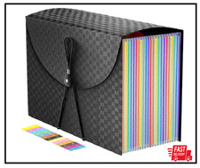 Expanding File Folders Accordion File Organizer with 24 Pockets,Accordian Docume