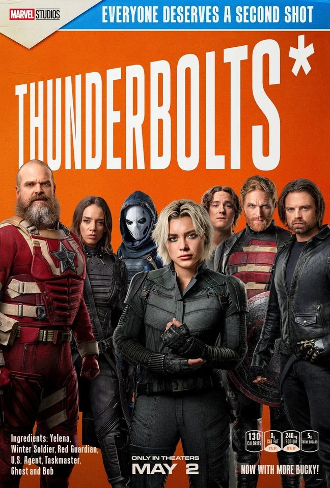 Thunderbolts movie poster (b) - 11 x 17 inches - Florence Pugh, Sebastian Stan