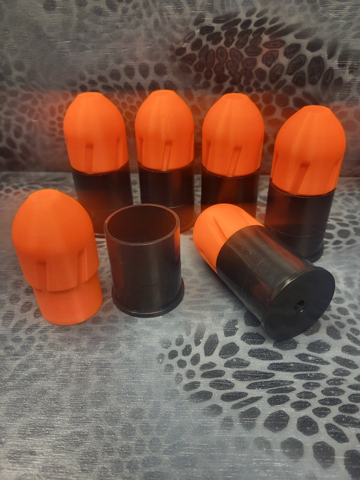 37mm training projectile complete kit. 6 pack . Orange | eBay