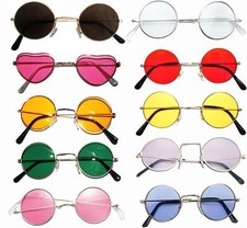 JOHN LENNON STYLE SUN GLASSES SHADES - 10 VARIETIES - 60s 70s HIPPY FANCY DRESS
