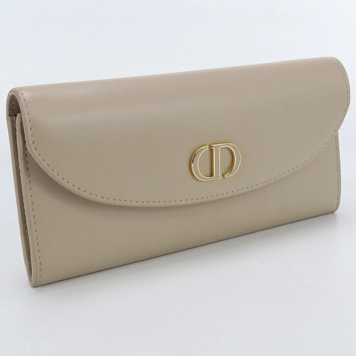 Christian Dior Portefeuille Long Rabat Sac à Main 30 Montaigne Avenue Cuir, Cuir de Veau Femme