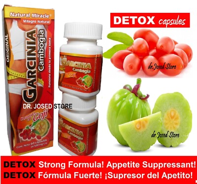 Garcinia Cambogia GOJI CAPSULES HCA extracto 60 caps | eBay