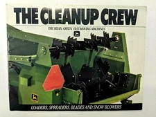 John Deere Vintage Color Brochure Loaders Spreaders Blades Snow Blowers 70s 80s
