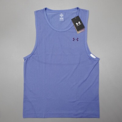 Under Armour UA Vanish Elite Seamless Tank Purple Blue Fitted 1382800-561