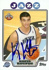 Kosta Koufos autographed Basketball Card (Utah Jazz) 2008 Topps #218