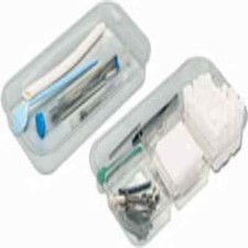 Zirc Slide Tray - Divided, Clear, 9-3/4" x 5-1/4" x 1" deep; Fits in procedure
