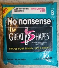 New No nonsense Great Shapes Invigorating Sheer Off White Size B Sheer Toe