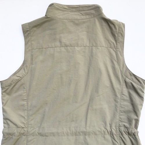 ExOfficio Vest Womens S Khaki Tan Nylon Travel Pockets Drawcord Waist Mesh Lined - Picture 15 of 15