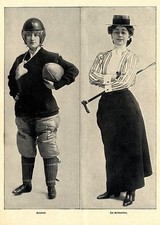 American Girls (piłka nożna golf ogrodzenia) Historyczny raport fotograficzny sportowy z 1902 roku