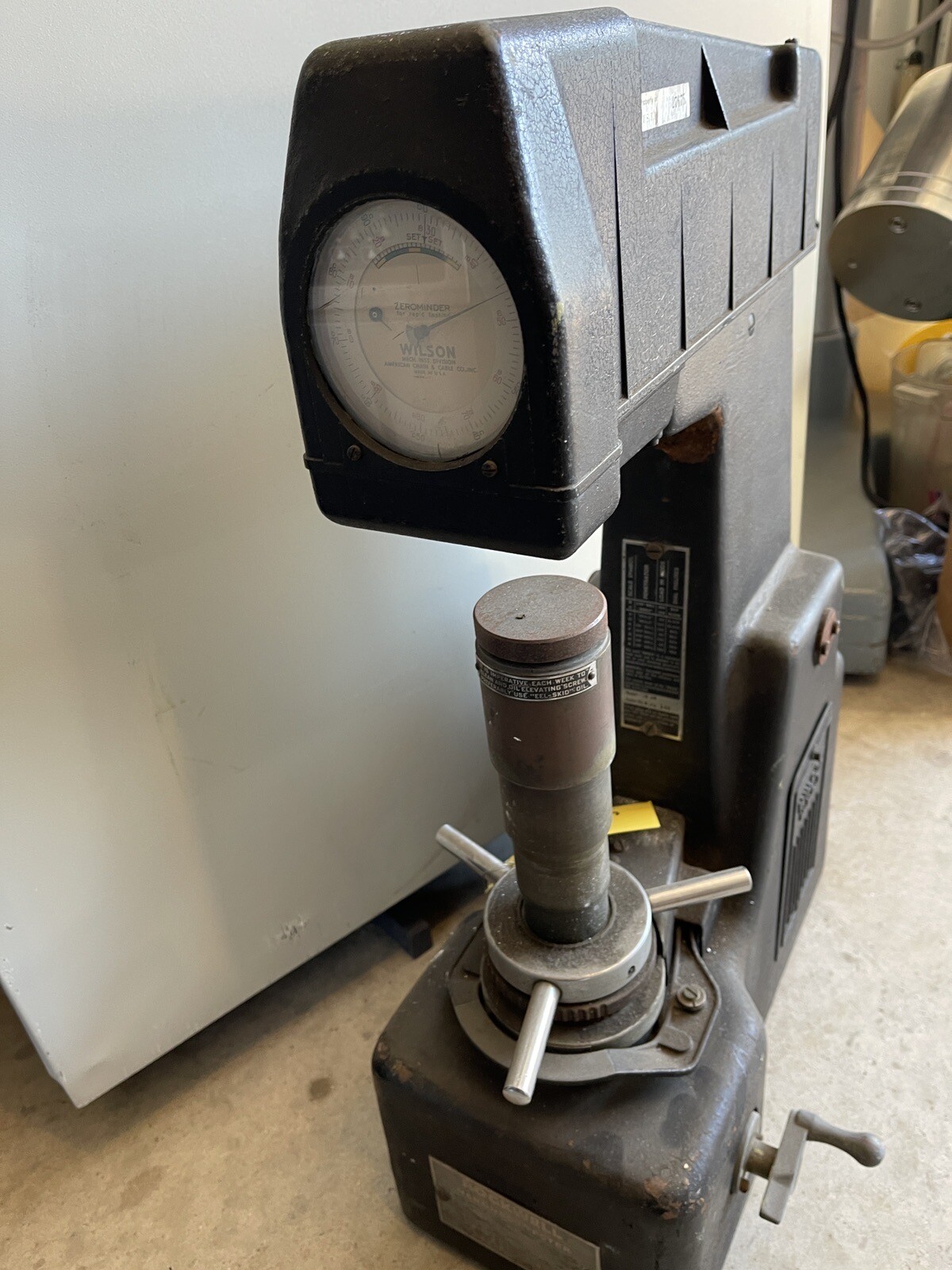 WILSON ROCKWELL 3JR HARDNESS TESTER eBay