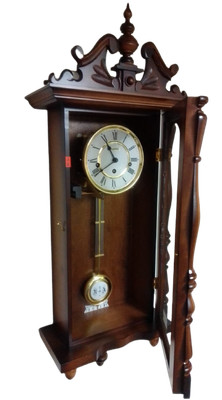 Orologio pendolo a parete KIENZLE con suoneria Westminster-Cassa in  legno-Nuovo | eBay