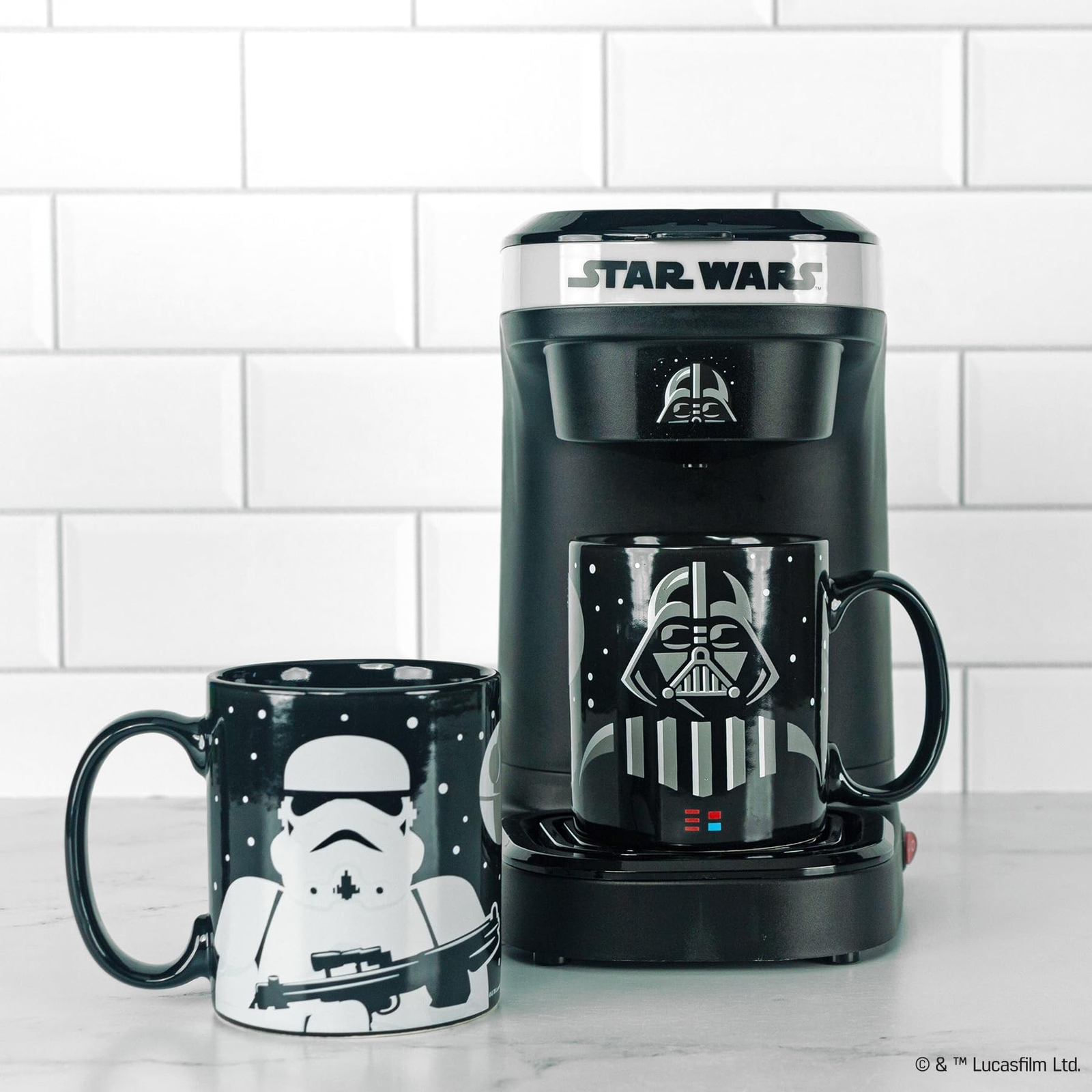 Uncanny Brands Star Wars Darth Vader and Stormtrooper Single Cup Coffee Maker...