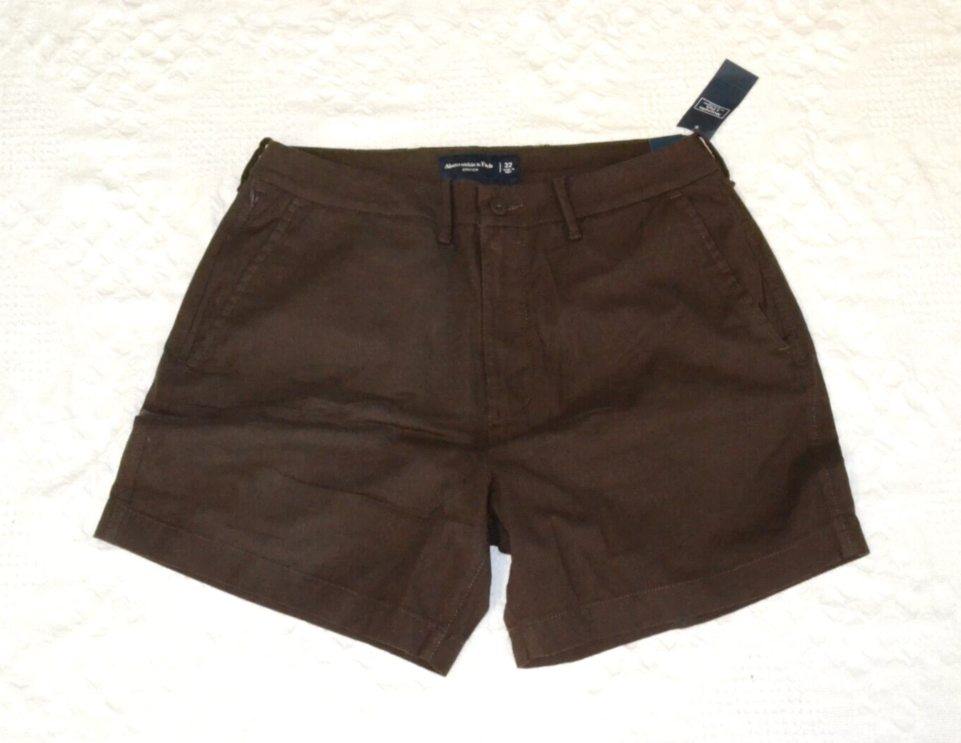 Abercrombie & Fitch Women's Brown Shorts Linen Blend Size 32 NWT