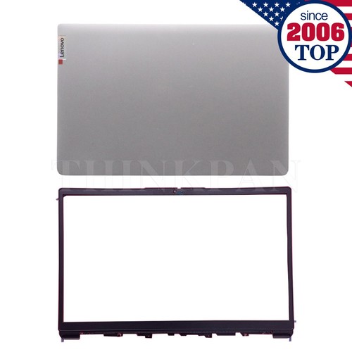Cover Posteriore LCD Con Cerniere Per Lenovo IdeaPad 1 15ADA7 15AMN7 - Argento/Blu