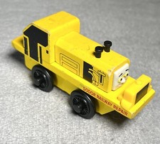 Vintage Sodor Railway Repair Thomas Train Wooden Railway Wood Yellow