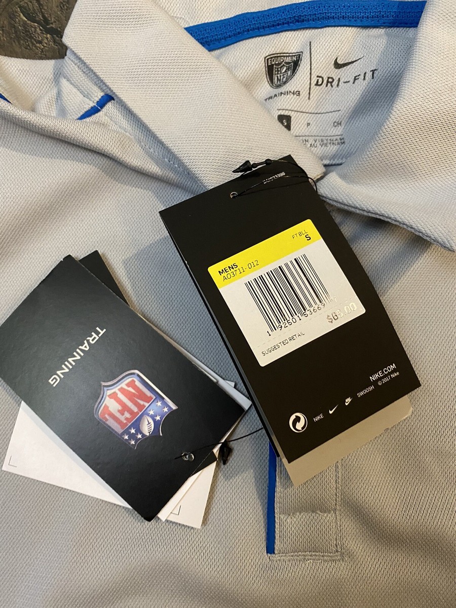 え Nike NFL Detroit Lions on Field training Golf Polo Shirt AO3711