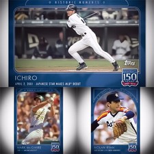 🛑👀Topps 150 Years Of Baseball #4-#6 Ryan, Ichiro, & McGwire 🔥