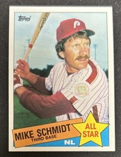 1985 Topps Mike Schmidt NL All-Star Baseball Card #714 Phillies HOF 3B EX O/C