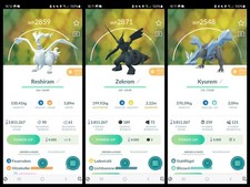 Pokemon Go Reshiram, Zekrom Kyurem Legendär ...