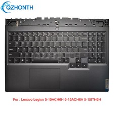 New Palmrest US Keyboard White Backlit For Lenovo Legion 5-15ACH6H 5-15ACH6A