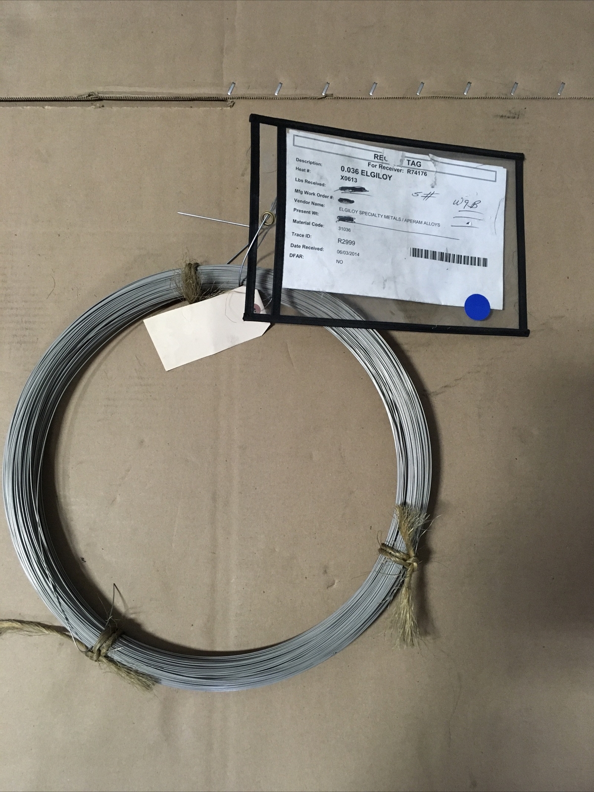 7.2 pounds Of .036” Elgiloy Spring Wire eBay